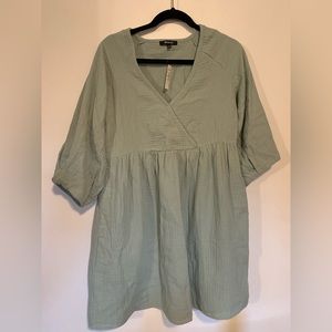 NWT Madewell Marianna Puff-Sleeve Mini Dress